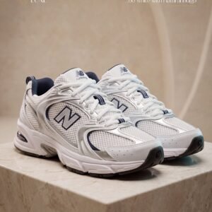 New Balance 530 White with Natural Indigo
